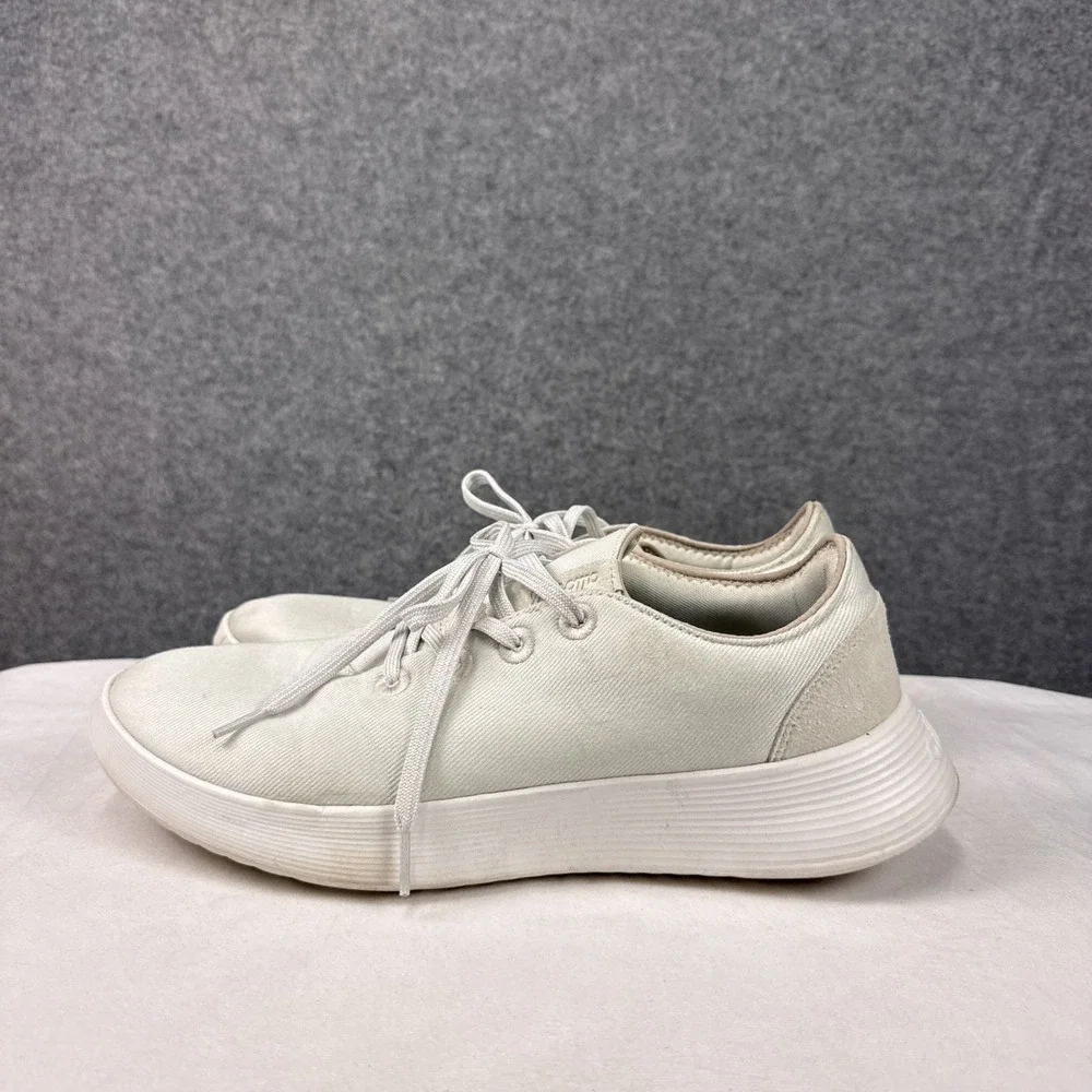 Allbirds Mens Tree Pipers Size 13 White Eucalyptus Fiber Casual Sneakers WR21M13